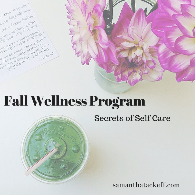 tackeff 6 week fall wellness coaching program